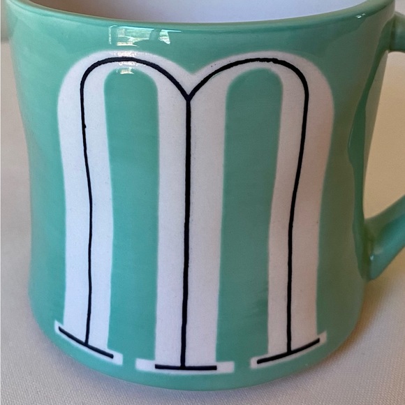 Anthropologie M Initial Mug Cup - Picture 5 of 8